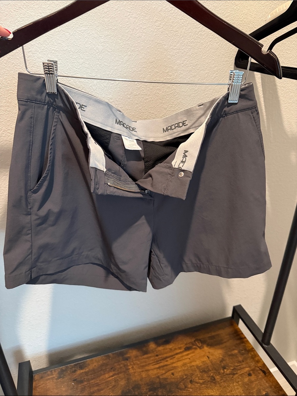 Macade Charcoal Athletic Shorts for Women